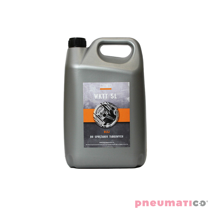 Mineralny olej do kompresor&oacute;w tłokowych WALTER 4000000502 - 5 litr&oacute;w