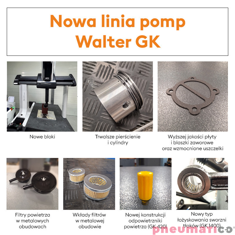 Pompa tłokowa - Agregat sprężarkowy WALTER GK 530 2004050201J