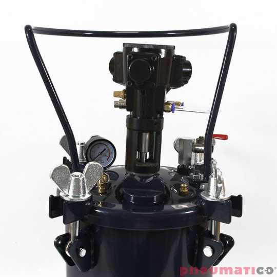 Zestaw do nakładania kleju 10L z mieszadłem Pneumatico Tank MP10xxx + pistolet PIZZI 9902 + wąż