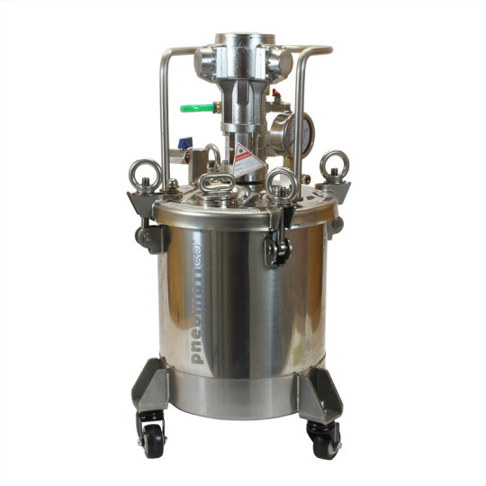 Zbiornik ciśnieniowy do natrysku nierdzewny 10L z mieszadłem Pneumatico Tank MP10SS z pistoletem lakierniczym i wężem podwójnym Zbiornik ciśnieniowy do natrysku nierdzewny 10L z mieszadłem Pneumatico Tank MP10SS z pistoletem lakierniczym i wężem podwójnym