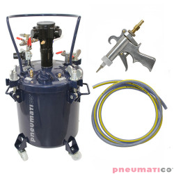 Zestaw do nakładania kleju: zbiornik 20L z mieszadłem MP20-1-1 Pneumatico Tank + pistolet PIZZI 9902 + wąż