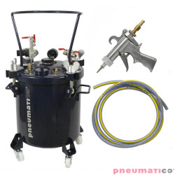 Zestaw do nakładania kleju: zbiornik 20L bez mieszadła ZB20-1-1 Pneumatico Tank + pistolet PIZZI 9902 + wąż