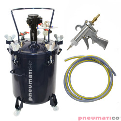 Zestaw do nakładania kleju: zbiornik 40L z mieszadłem MP40-1-1 Pneumatico Tank + pistolet PIZZI 9902 + wąż