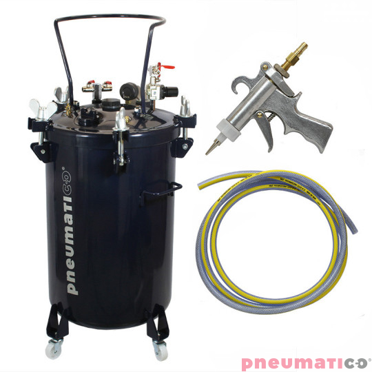 Zestaw do nakładania kleju: zbiornik 60L bez mieszadła ZB60-1-1 Pneumatico Tank + pistolet PIZZI 9902 + wąż Zestaw do nakładania kleju: zbiornik 60L bez mieszadła ZB60-1-1 Pneumatico Tank + pistolet PIZZI 9902 + wąż