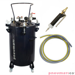 Zestaw do nakładania kleju: zbiornik 60L bez mieszadła ZB60-1-1 Pneumatico Tank + pistolet PIZZI 0002 + wąż