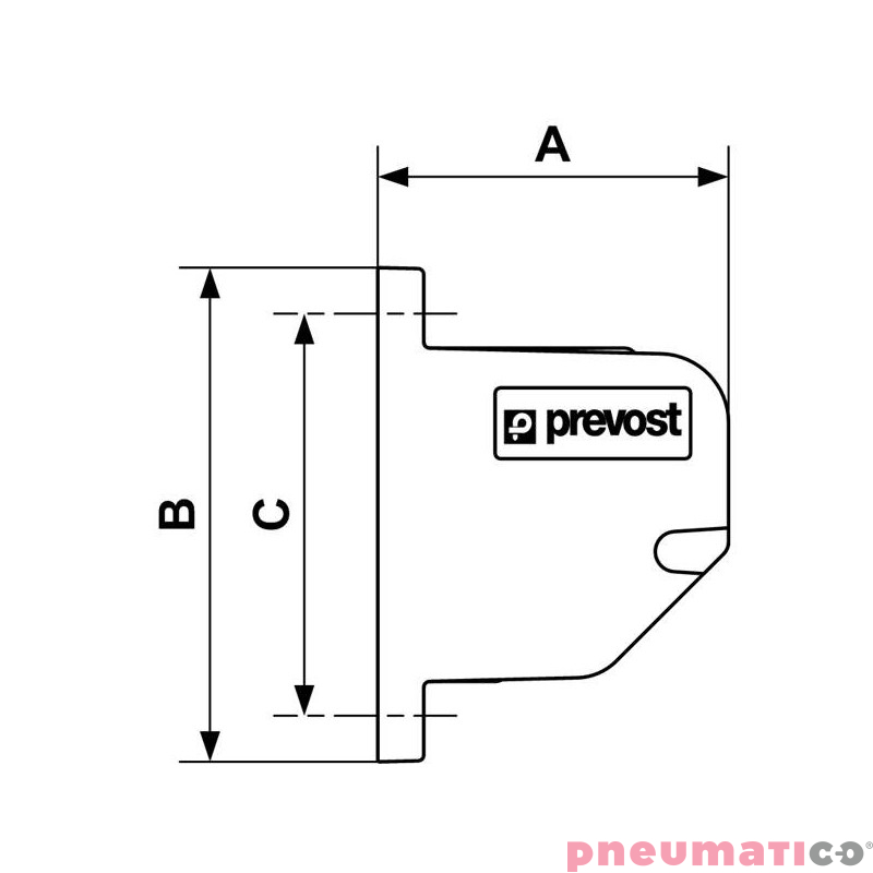 ZESTAW: Pistolet do przedmuchu z metalową dyszą Prevost (EBG07MTL) + uchwyt ścienny (BGFIX) + wąż spiralny 6m (PUS66) ACPPESCM66