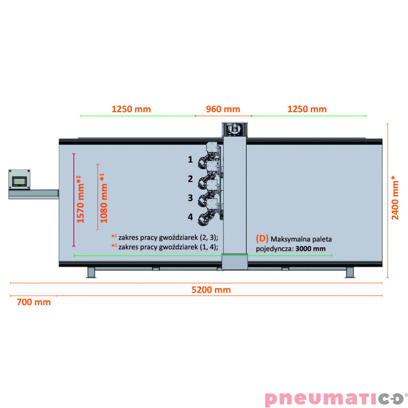 Automatyczna zbijarka do produkcji palet Pneumatico AT-3000
