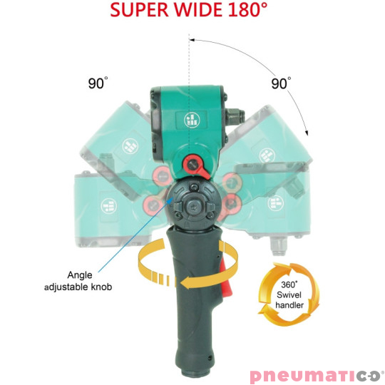 Klucz kątowy udarowy obrotowy 1/2" 610Nm Jonnesway JAI-1704 Klucz kątowy udarowy obrotowy 1/2" 610Nm Jonnesway JAI-1704