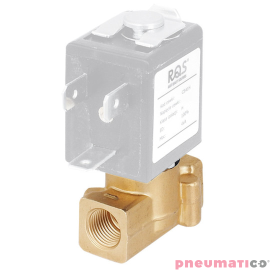 Zawór RQE TYP ED12 G1/8" DN1.5 2/2 NC mosiądz VITON RQS RQEED121.5FG01MSV bez cewki Zawór RQE TYP ED12 G1/8" DN1.5 2/2 NC mosiądz VITON RQS RQEED121.5FG01MSV bez cewki