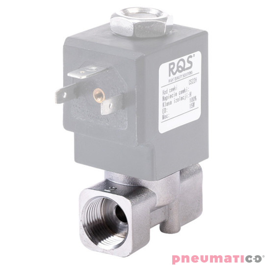 Zaw&oacute;r RQE TYP ED41 G1/4" DN5.0 2/2 NC nierdzewny VITON RQS RQEED415.0FG02S4V bez cewki