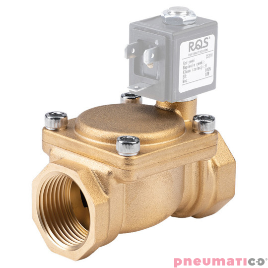 Zaw&oacute;r RQE typ EM11 G 1 1/4" DN32 2/2 NC mosiądz NBR RQS RQEEM1132FG10MSN bez cewki