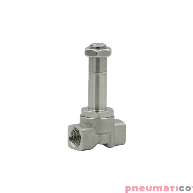 Zaw&oacute;r RQE TYP ED41 G1/4" DN5.0 2/2 NC nierdzewny VITON RQS RQEED415.0FG02S4V bez cewki