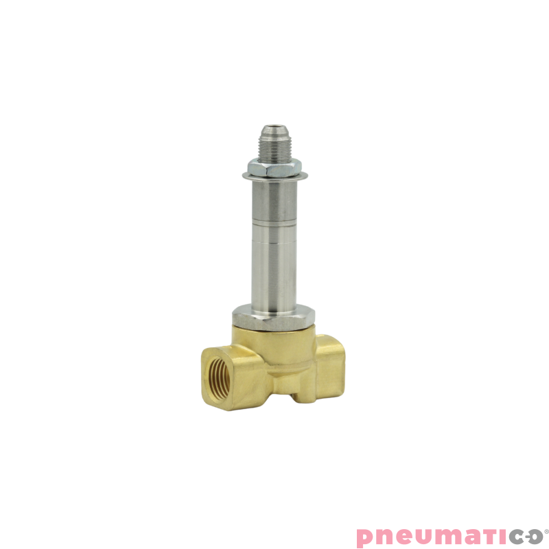 Zawór RQE TYP ED61 G1/4" DN3.0 2/2 mosiądz VITON RQS RQEED613.0FG02MSV bez cewki Zawór RQE TYP ED61 G1/4" DN3.0 2/2 mosiądz VITON RQS RQEED613.0FG02MSV bez cewki