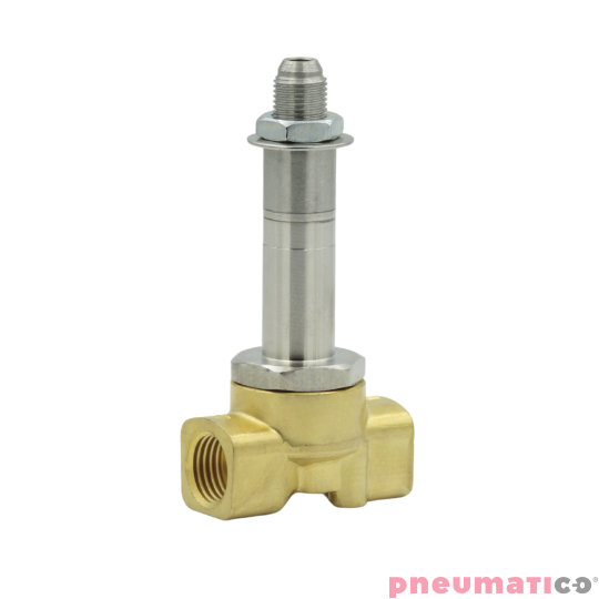 Zawór RQE TYP ED61 G1/4" DN3.0 2/2 mosiądz VITON RQS RQEED613.0FG02MSV bez cewki Zawór RQE TYP ED61 G1/4" DN3.0 2/2 mosiądz VITON RQS RQEED613.0FG02MSV bez cewki