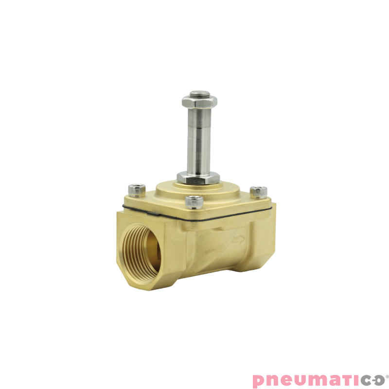 Zaw&oacute;r membranowy RQE typ EL12 G3/8" DN12 2/2 NC mosiądz VITON RQS RQEEL1212FG03MSV-AC bez cewki