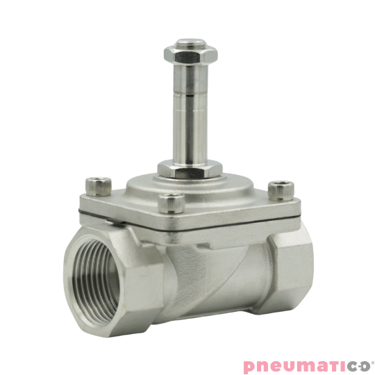 Zaw&oacute;r membranowy RQE typ EL41 G1/2" DN15 2/2 NC nierdzewny VITON RQS RQEEL4215FG04S4V-AC bez cewki