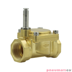 Zawór RQE typ EM21 G1/2" DN15 2/2 NO mosiądz NBR RQS RQEEM2115FG04MSN bez cewki