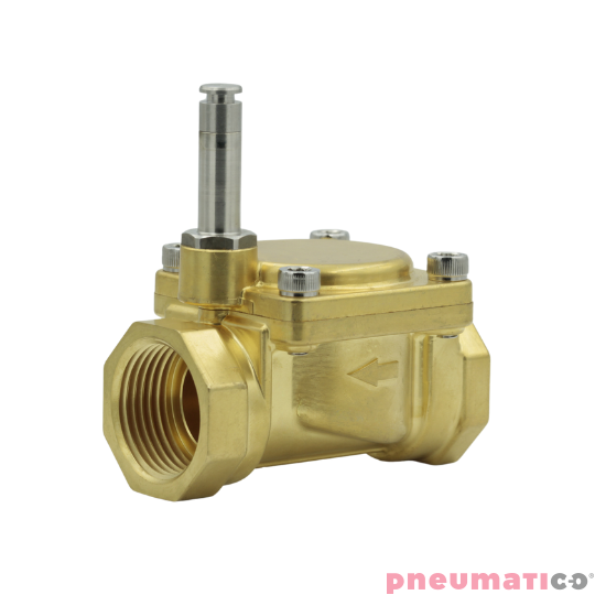 Zawór RQE typ EM21 G1/2" DN15 2/2 NO mosiądz NBR RQS RQEEM2115FG04MSN bez cewki Zawór RQE typ EM21 G1/2" DN15 2/2 NO mosiądz NBR RQS RQEEM2115FG04MSN bez cewki