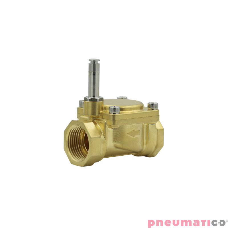 Zawór RQE typ EM21 G1" DN25 2/2 NO mosiądz NBR RQS RQEEM2125FG08MSN bez cewki Zawór RQE typ EM21 G1" DN25 2/2 NO mosiądz NBR RQS RQEEM2125FG08MSN bez cewki