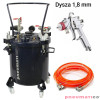 Zbiornik ciśnieniowy do natrysku 20L bez mieszadła Pneumatico Tank ZB20-1-1E-18 + pistolet lakierniczy EXPERT HP 1,8 mm + wąż