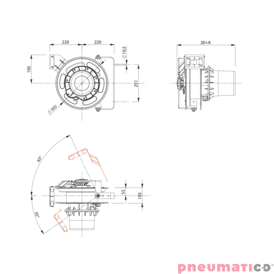 Zwijacz kabla do ładowania auta 8m Typ 2 5G2,5+1x0,5 Zeca EV6162T