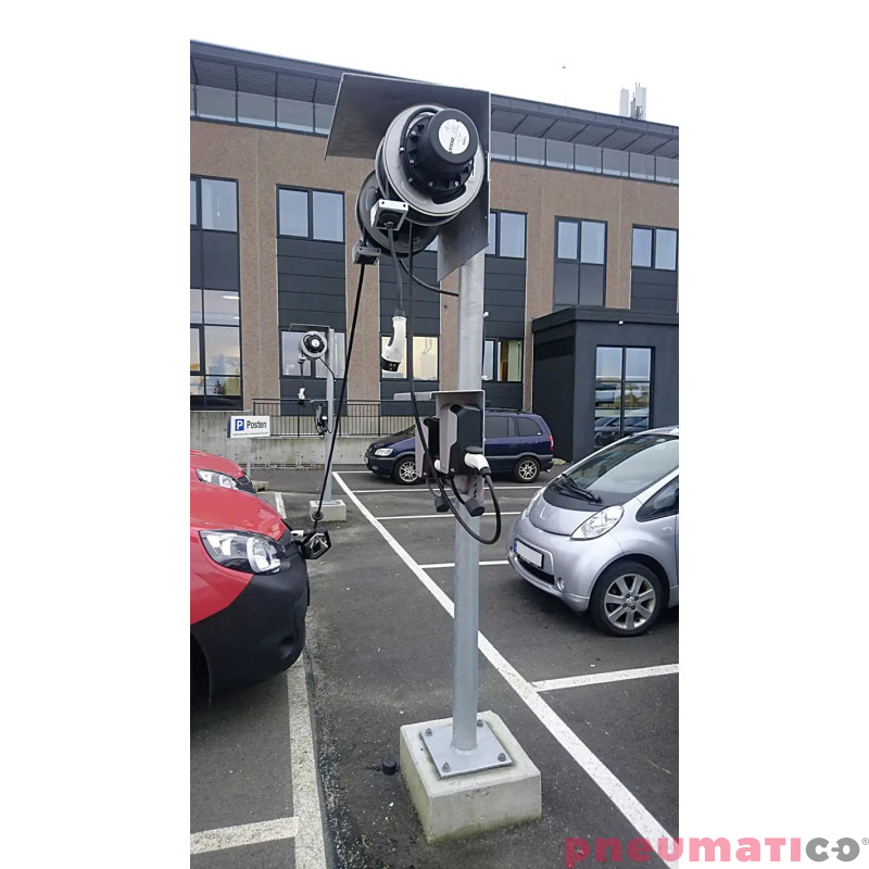 Zwijacz kabla do ładowania auta 8m Typ 1 3G6+1x0,5 Zeca EV6321 Zwijacz kabla do ładowania auta 8m Typ 1 3G6+1x0,5 Zeca EV6321