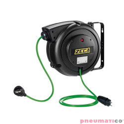 Automatyczny zwijacz kablowy "bezpieczny" z gniazdem Schuko Zeca 4325/GSSAFE 14m