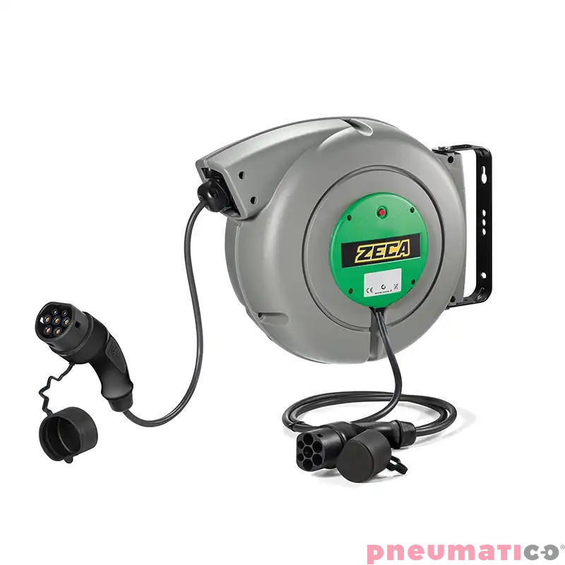 Zwijacz kablowy do aut elektrycznych 6m Typ 2 5G2,5+1x0,5 ZECA EV4162T Zwijacz kablowy do aut elektrycznych 6m Typ 2 5G2,5+1x0,5 ZECA EV4162T