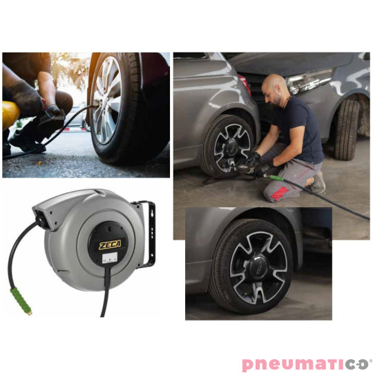 Zwijadło pneumatyczne do pompowania kół azotem 16 m Zeca 805/10N2 Zwijadło pneumatyczne do pompowania kół azotem 16 m Zeca 805/10N2