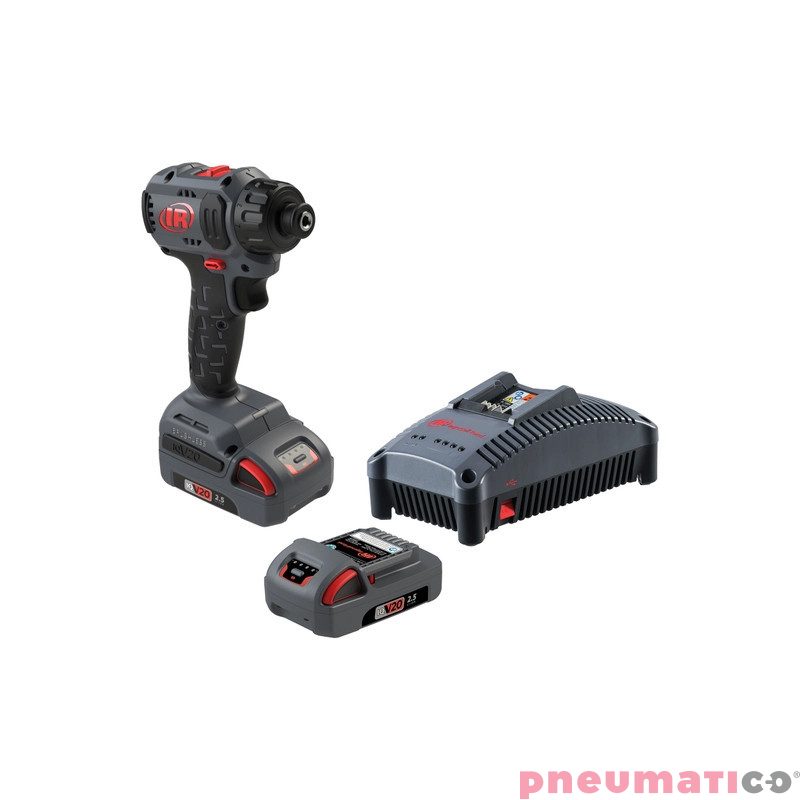 Akumulatorowa wkrętarka IQV20™ D3411-K22-EU Ingersoll Rand (2 aku.Li-ion 20V, 2,5Ah) Akumulatorowa wkrętarka IQV20™ D3411-K22-EU Ingersoll Rand (2 aku.Li-ion 20V, 2,5Ah)