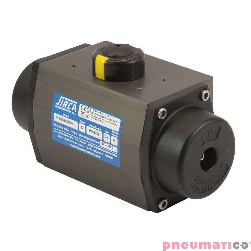 Pneumatyczny napęd obrotowy podw&oacute;jnego działania AP03DA 75 VITON SIRCA