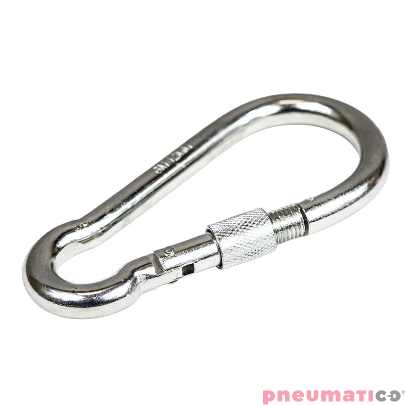 Karabińczyk do lin z zabezpieczeniem 12mm DIN5299D JG-0012