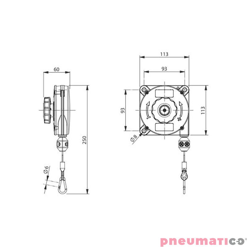 Balanser linkowy 620 ZECA 0,4-1B427 1600mm