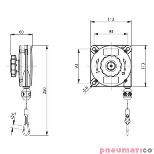 Balanser linkowy 620 ZECA 0,4-1B427 1600mm