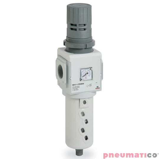 Filtro-reduktor serii MX G1" 0,5-10 bar z automatycznym spustem kondensatu i manometrem 25mm CAMOZZI MX3-1-FR0304