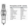 Filtro-reduktor serii MX G1" 0,5-10 bar z p&oacute;łautomatycznym spustem kondensatu i manometrem 25mm CAMOZZI MX3-1-FR0004