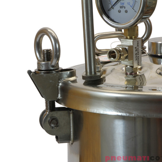 Zbiornik ciśnieniowy do malowania nierdzewny 20L bez mieszadła Agregat malarski ZB20SS Pneumatico Tank