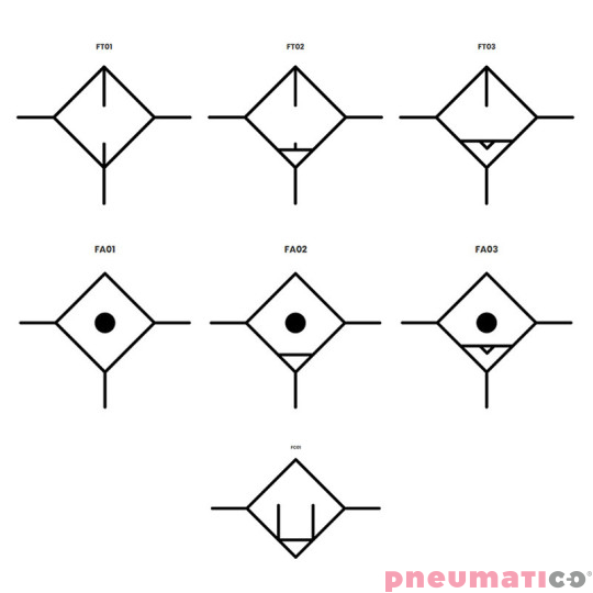 Filtr powietrza serii MX G1" z p&oacute;łautomatycznym spustem kondensatu 25 &mu;m Camozzi MX3-1-F00