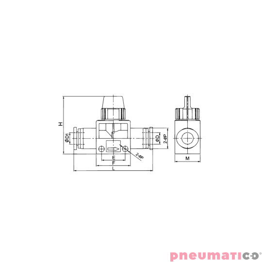 Zawór ręczny odpowietrzający na wąż 10mm TEKALAN RQSH310