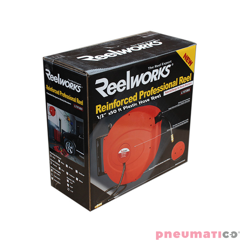Zwijadło pneumatyczne Reel Works 16x12mm 15m L737154PU Zwijadło pneumatyczne Reel Works 16x12mm 15m L737154PU