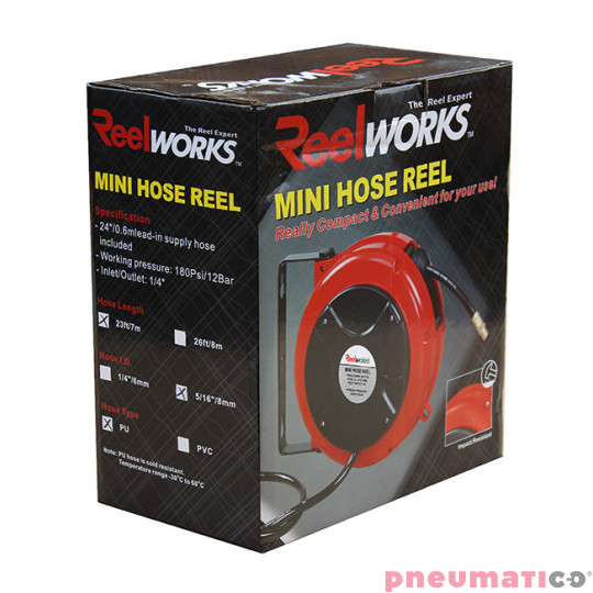 Zwijadło pneumatyczne REEL WORKS L7107073 12x8mm 7m