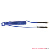 Wąż spiralny PU 6.3x9.5mm 3m z obrotową końc&oacute;wką gw.zew. 1/4" PU10/030/DV