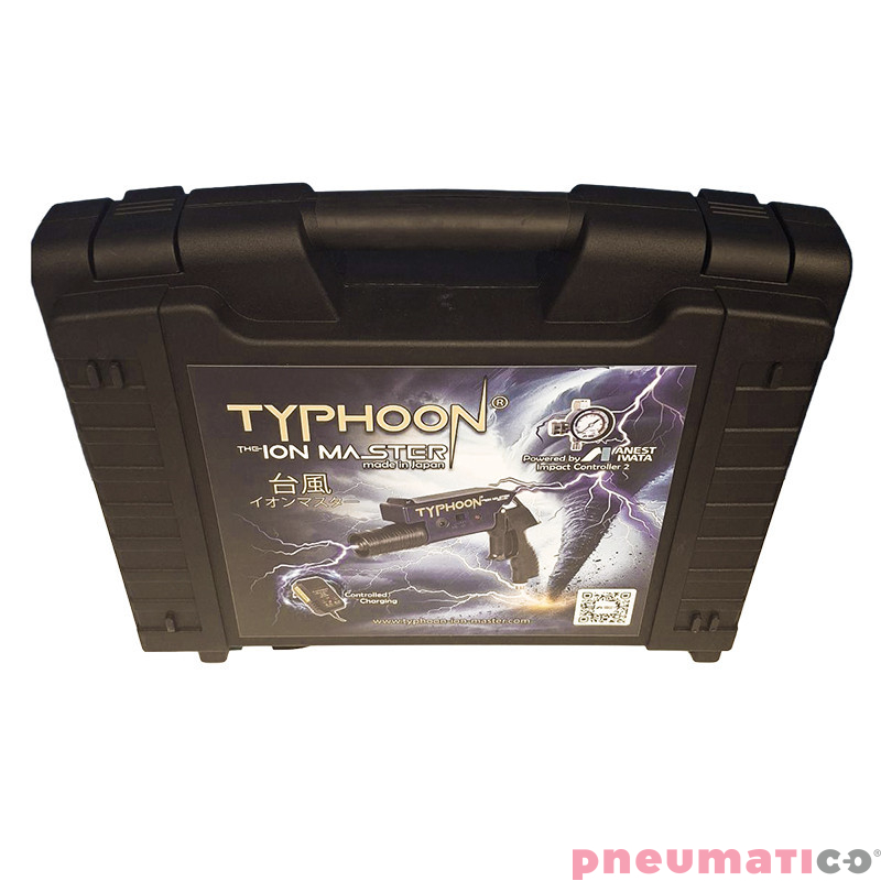 Pistolet jonizujący antystatyczny jonizujący TYPHOON ION MASTER do lakierowania ANEST IWATA + manometr Pistolet jonizujący antystatyczny jonizujący TYPHOON ION MASTER do lakierowania ANEST IWATA + manometr
