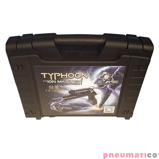 Pistolet jonizujący antystatyczny jonizujący TYPHOON ION MASTER do lakierowania ANEST IWATA + manometr Pistolet jonizujący antystatyczny jonizujący TYPHOON ION MASTER do lakierowania ANEST IWATA + manometr