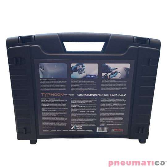 Pistolet jonizujący antystatyczny jonizujący TYPHOON ION MASTER do lakierowania ANEST IWATA + manometr Pistolet jonizujący antystatyczny jonizujący TYPHOON ION MASTER do lakierowania ANEST IWATA + manometr