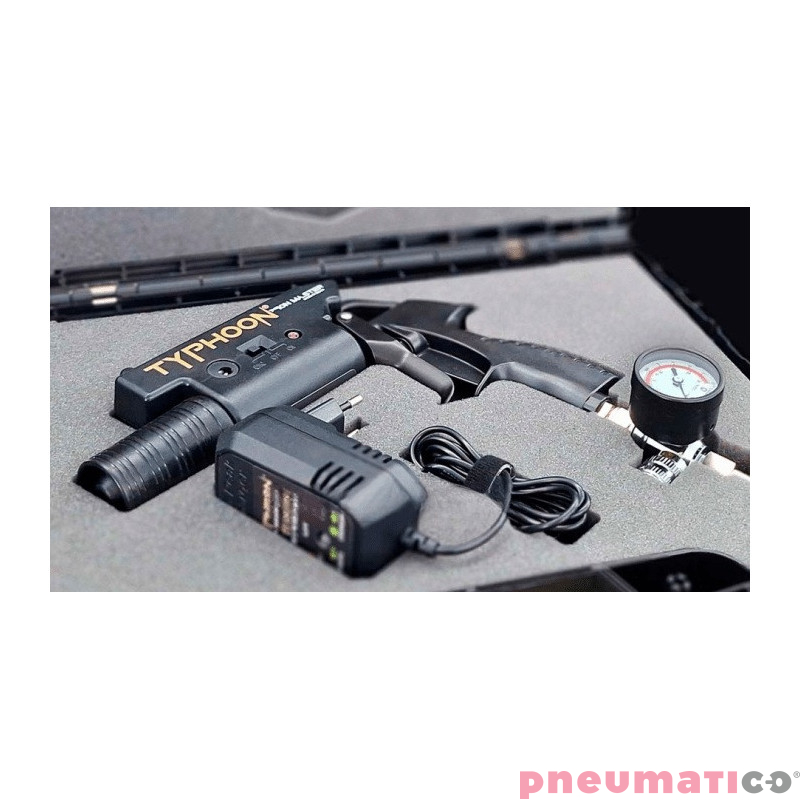 Pistolet jonizujący antystatyczny jonizujący TYPHOON ION MASTER do lakierowania ANEST IWATA + manometr Pistolet jonizujący antystatyczny jonizujący TYPHOON ION MASTER do lakierowania ANEST IWATA + manometr