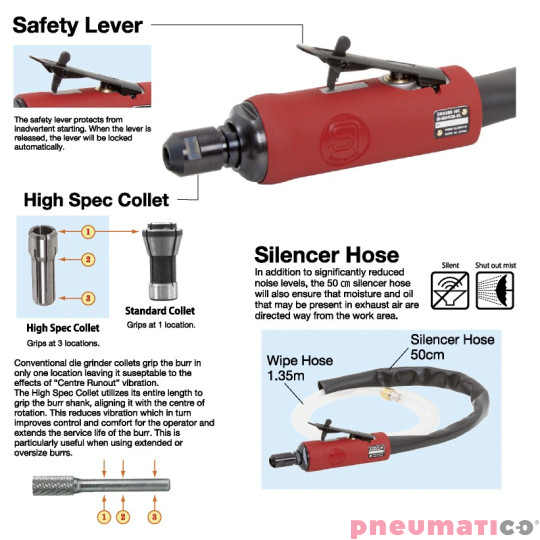Szlifierka trzpieniowa SHINANO SI-SG60E-6L-6 25.000 obr.min 