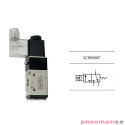 Zaw&oacute;r elektropneumatyczny 3/2 sterowany jednostronnie TEKMA TG-2341-15-AC220V NC 1/2" 220VAC