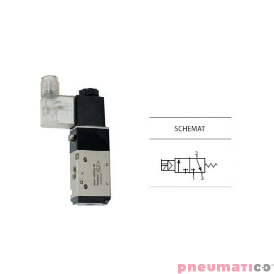 Zawór elektropneumatyczny 3/2 sterowany jednostronnie TEKMA TG-2341-15-AC220V NC 1/2" 220VAC Zawór elektropneumatyczny 3/2 sterowany jednostronnie TEKMA TG-2341-15-AC220V NC 1/2" 220VAC