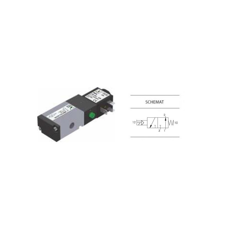 Zaw&oacute;r elektropneumatyczny 3/2 NO PNEUMAX 1/8 8880.32.A.39.F05 24VDC
